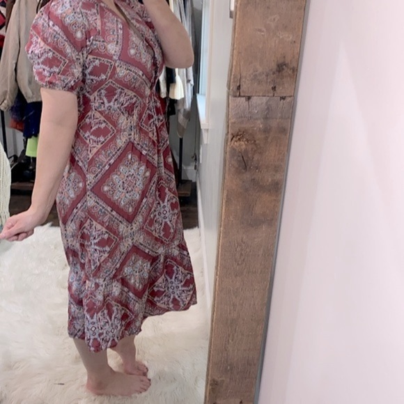 Knox Rose dusty rose floral boho dress new with tags size xsmall - Picture 4 of 11